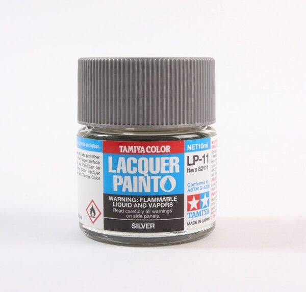 Tamiya Lacquer LP-11 Silver 10ml Bottle TAM82111