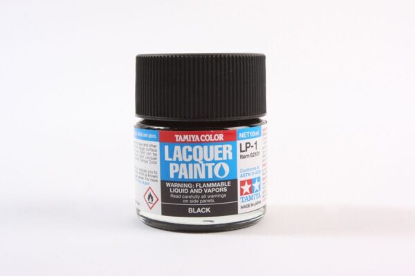 Tamiya Lacquer Black LP-1 10ml Bottle TAM82101