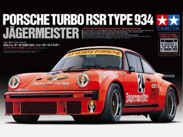 Tamiya 1/24 Scale Porsche Turbo RSR Type 934 Jagermeister Race Car TAM24328