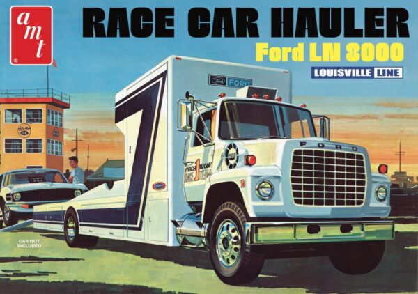 AMT 1/25 Scale Ford LN8000 Race Car Hauler AMT1316