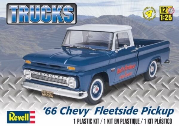 Revell 1/25 Scale 1966 Chevy Fleetside Pickup Truck RMX857225