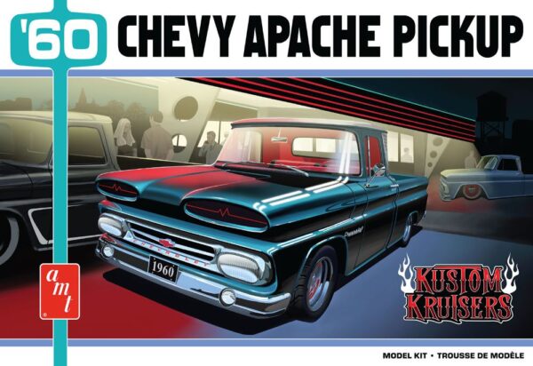 AMT 1/25 Scale 1960 Chevy Apache Pickup Truck Street Machine AMT1444M